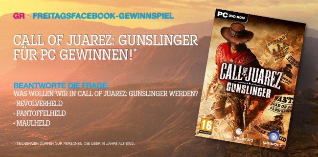 Call of Juarez: Gunslinger auf Facebook gewinnen