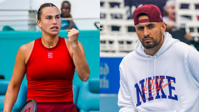 Sabalenka und Kyrgios werden im Dezember am neuen "Battle of the Sexes" teilnehmen