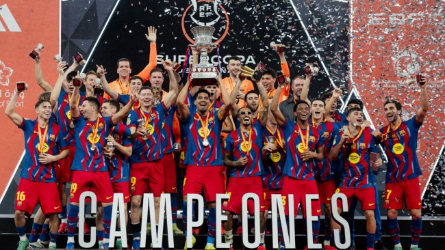 Barcelona besiegt Real Madrid mit 3:2 und gewinnt zum zweiten Mal in Folge den spanischen Supercup