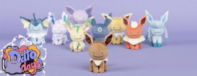 Ditto verwandelt sich in 21 verschiedene Pokémon in der neuen Plüschtier-Reihe