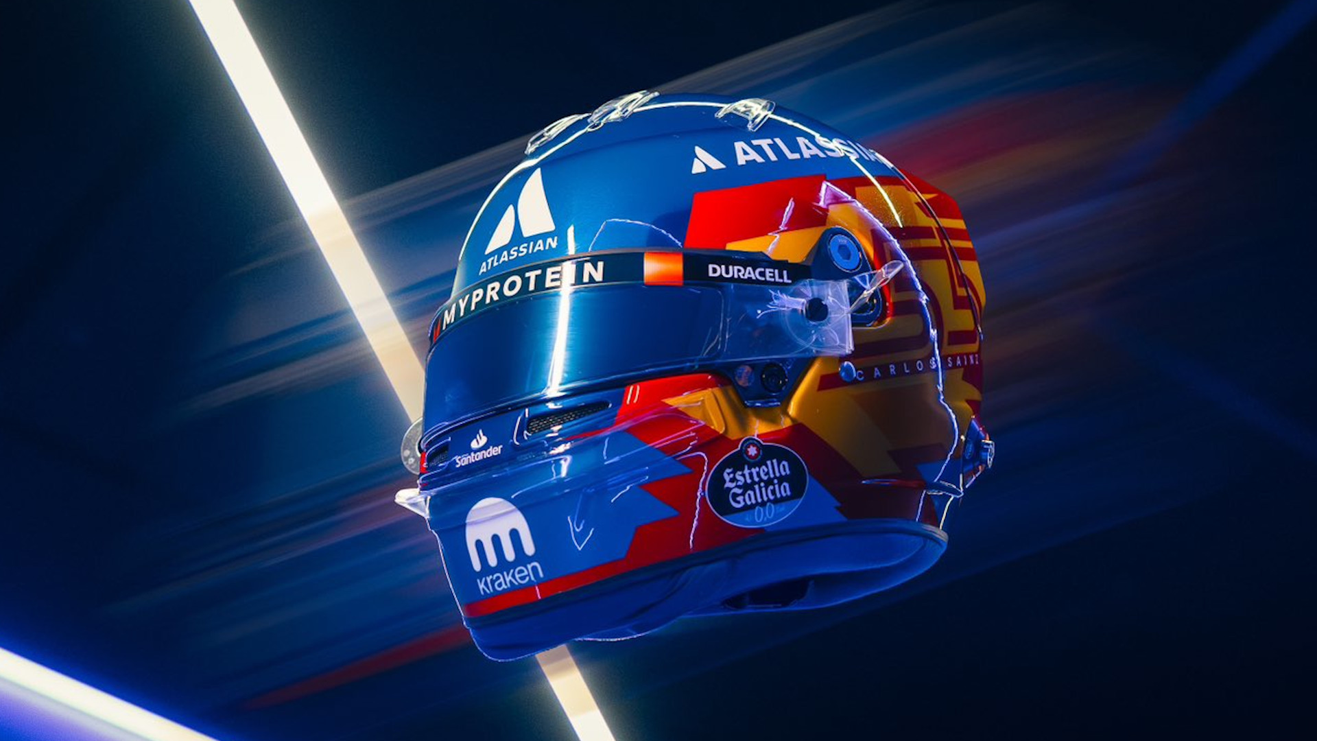 Die Ära von Carlos Sainz bei Williams beginnt: Erster Blick auf seinen Helm für die Saison 2025
