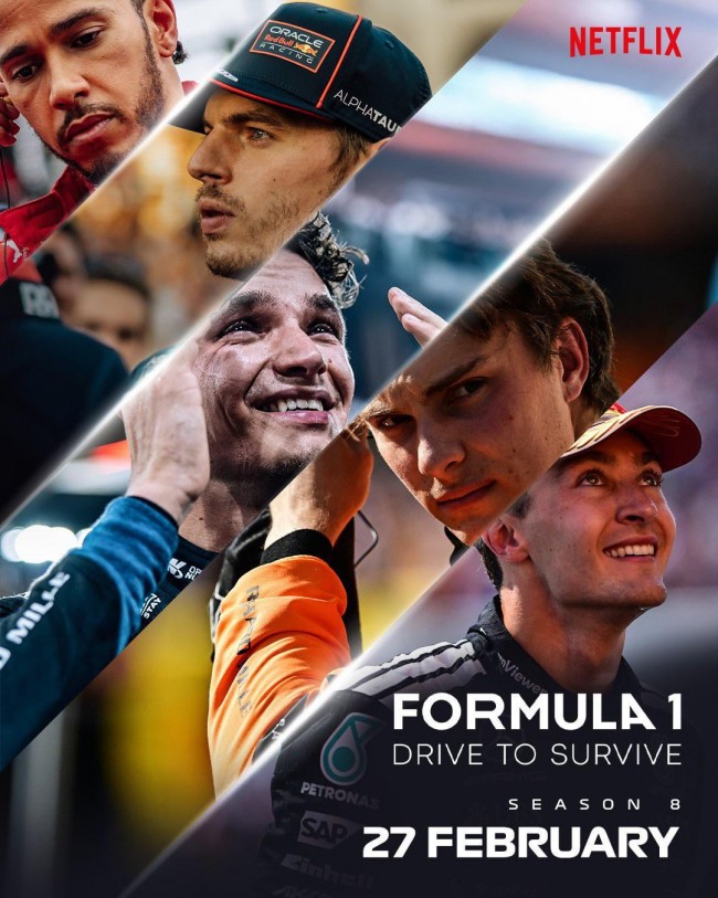Netflix bestätigt, dass Formula 1: Drive to Survive nächsten Monat für Staffel 8 zurückkehren wird.