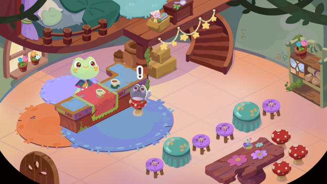 Eröffne ein Café in deinem alten Viertel in Froggy Brews ' neuer Demo