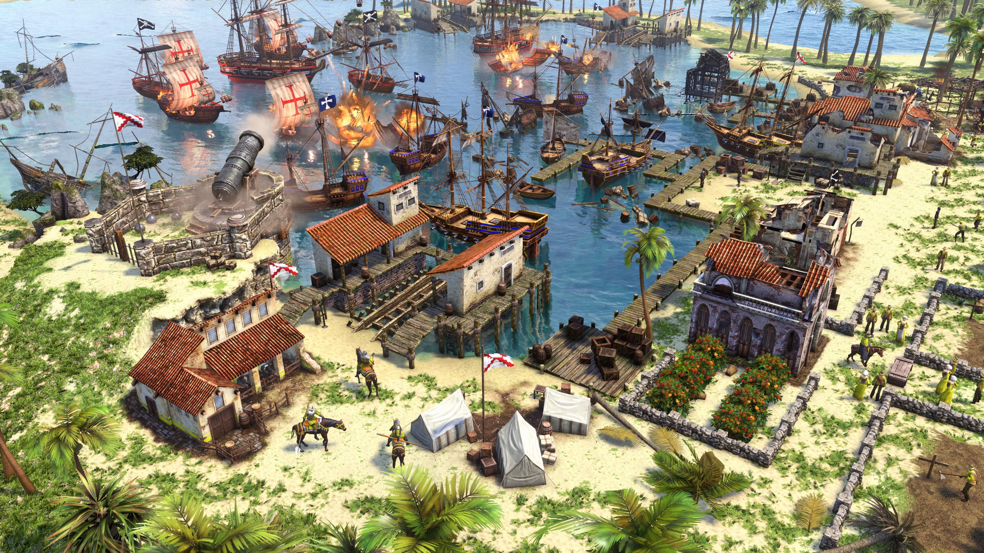 Age of Empires 3: Definitive Edition Kritik - Gamereactor with game character in background