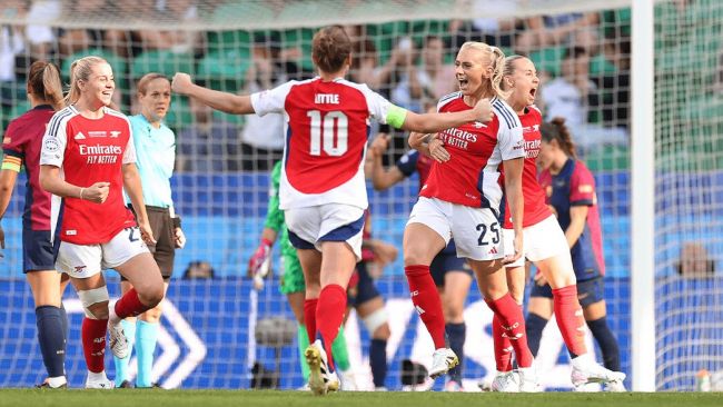 Arsenal besiegt Barcelona und gewinnt zum zweiten Mal die Women's Champions League