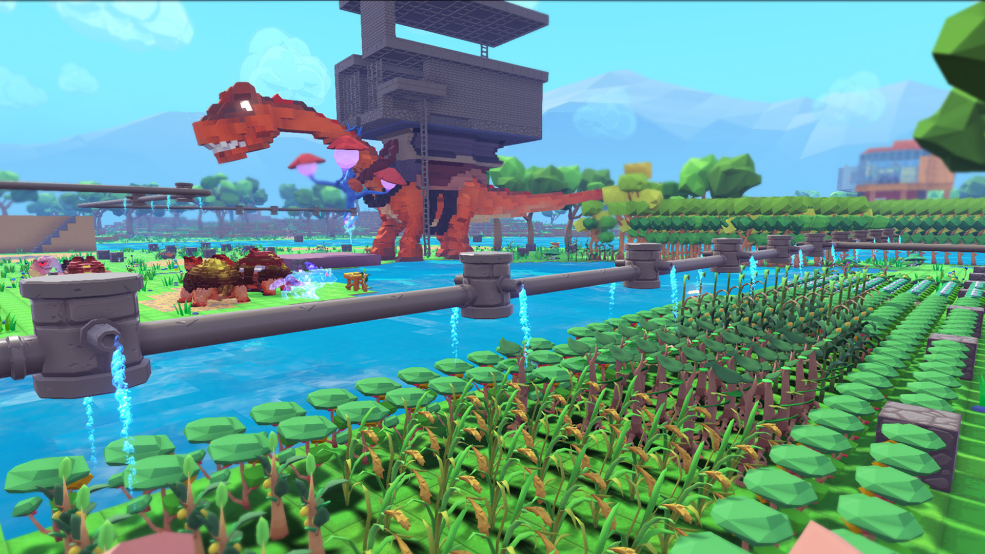 Snail Games Pixark Vereint Minecraft Mit Ark Pixark Gamereactor