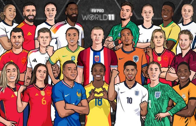 FIFPro World 11 bekanntgegeben: Das sind die Dreamteams des Jahres 2024
