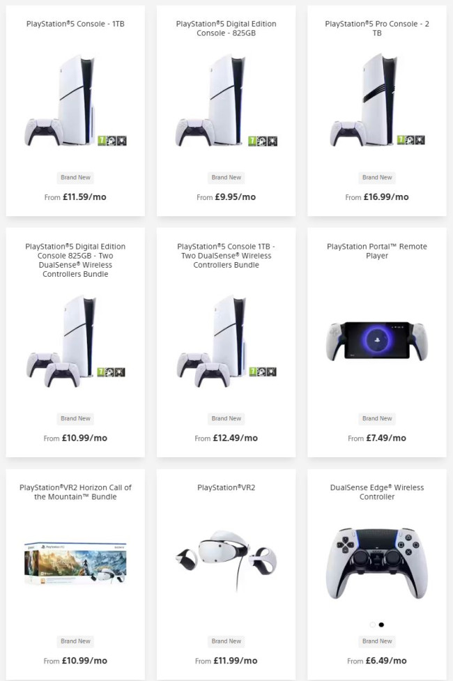 Sony startet im Vereinigten Königreich einen PS5-Mietvertrag ab 9,95 £ pro Monat