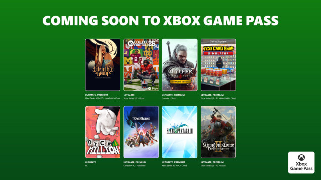 Avatar: Frontiers of Pandora, Kingdom Come: Deliverance II und weitere erscheinen in Game Pass