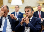 Macron und Merz diskutieren &uuml;ber ein problematisches 100-Milliarden-Euro-J&auml;gerprojekt