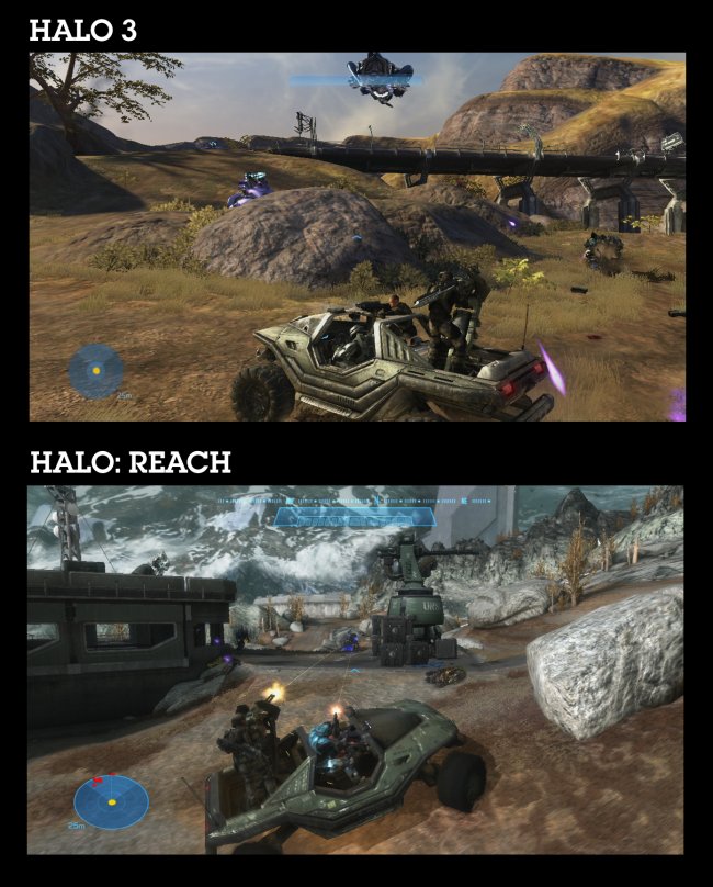 Grafikduell: Halo: Reach vs. Halo 3