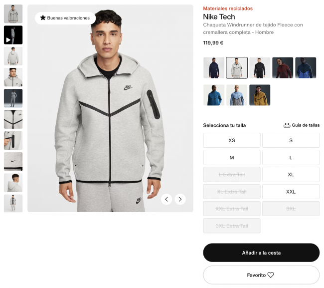 Nike verkauft das von Maduro getragene Outfit aus, nachdem Festnahmebilder viral gegangen sind (Model: Nike Tech)