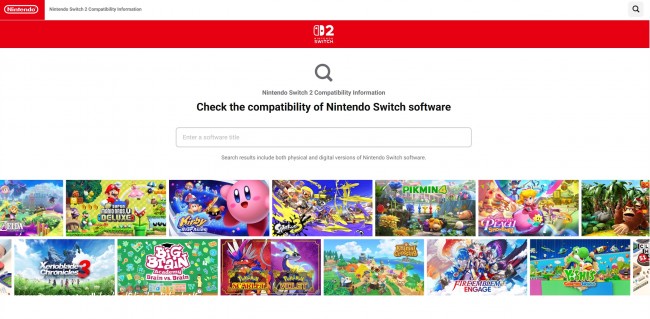 Nintendo startet offizielle Website, um die Kompatibilität zwischen Switch- und Switch 2-Spielen zu testen