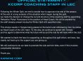 Karmine Corp hat Änderungen im Trainerstab seines LEC-Teams vorgenommen