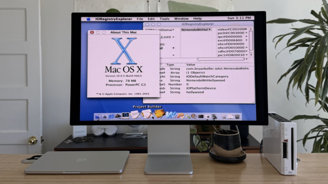 Jemand hat Mac OS X auf einer Nintendo Wii zum Laufen gebracht