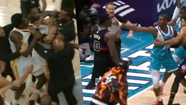 Zwei große NBA-Schlägereien an einem Tag: Die zwischen den Hornets und den Pistons endete in einer Faustschlägerei