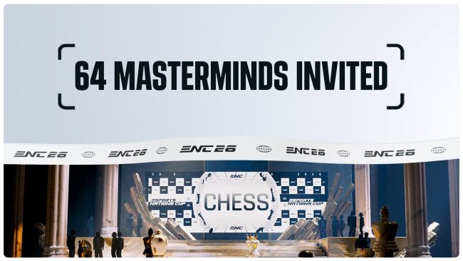 Die 64 eingeladenen Schachspieler für den Esports Nations Cup wurden benannt