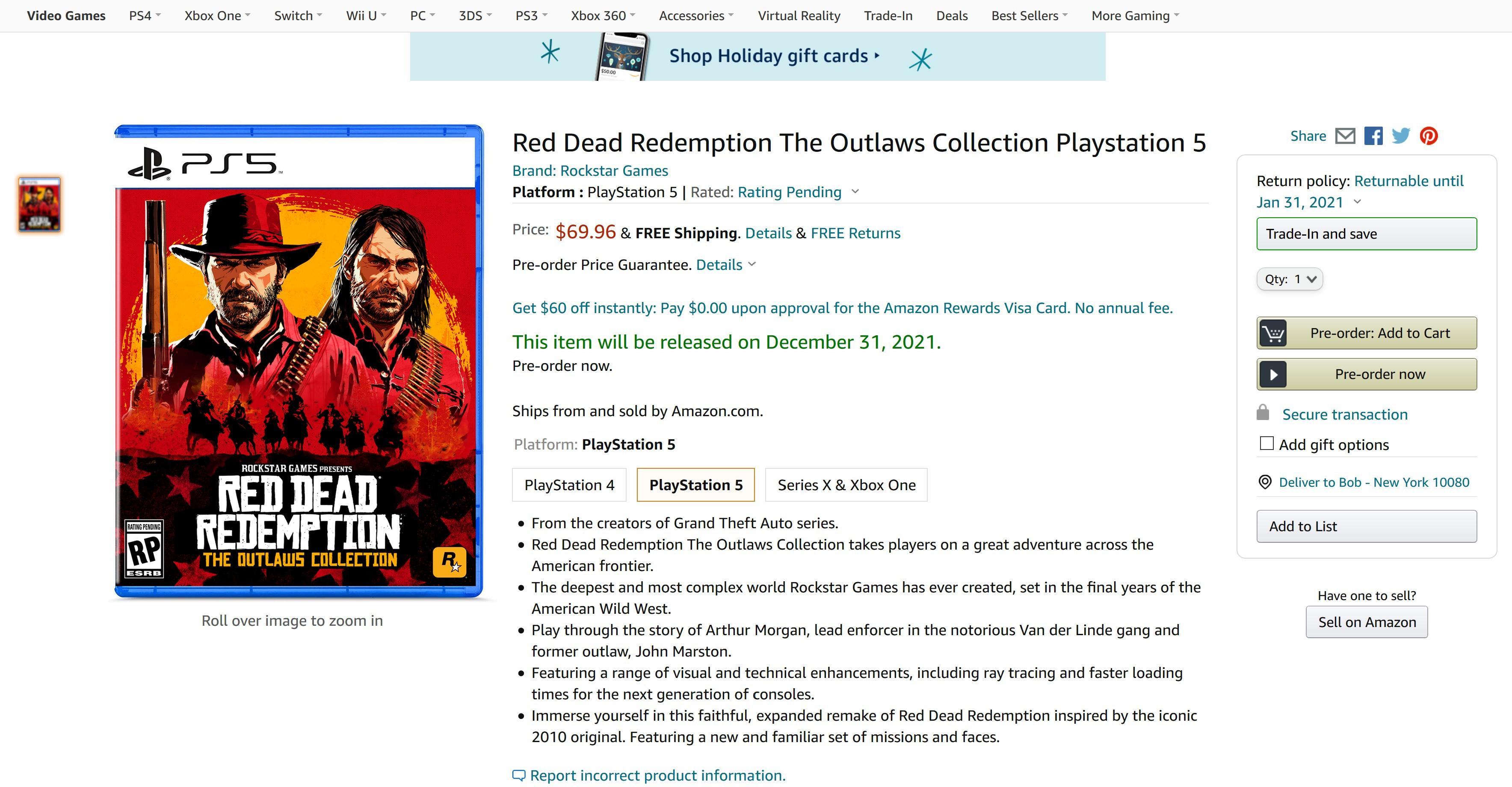 Gerücht: Red Dead Redemption: The Outlaws Collection auf Amazon geleakt - Red  Dead Redemption 2 - Gamereactor