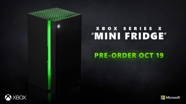 Microsoft's mini-fridge in the Xbox Series X design cools only ten beverage cans