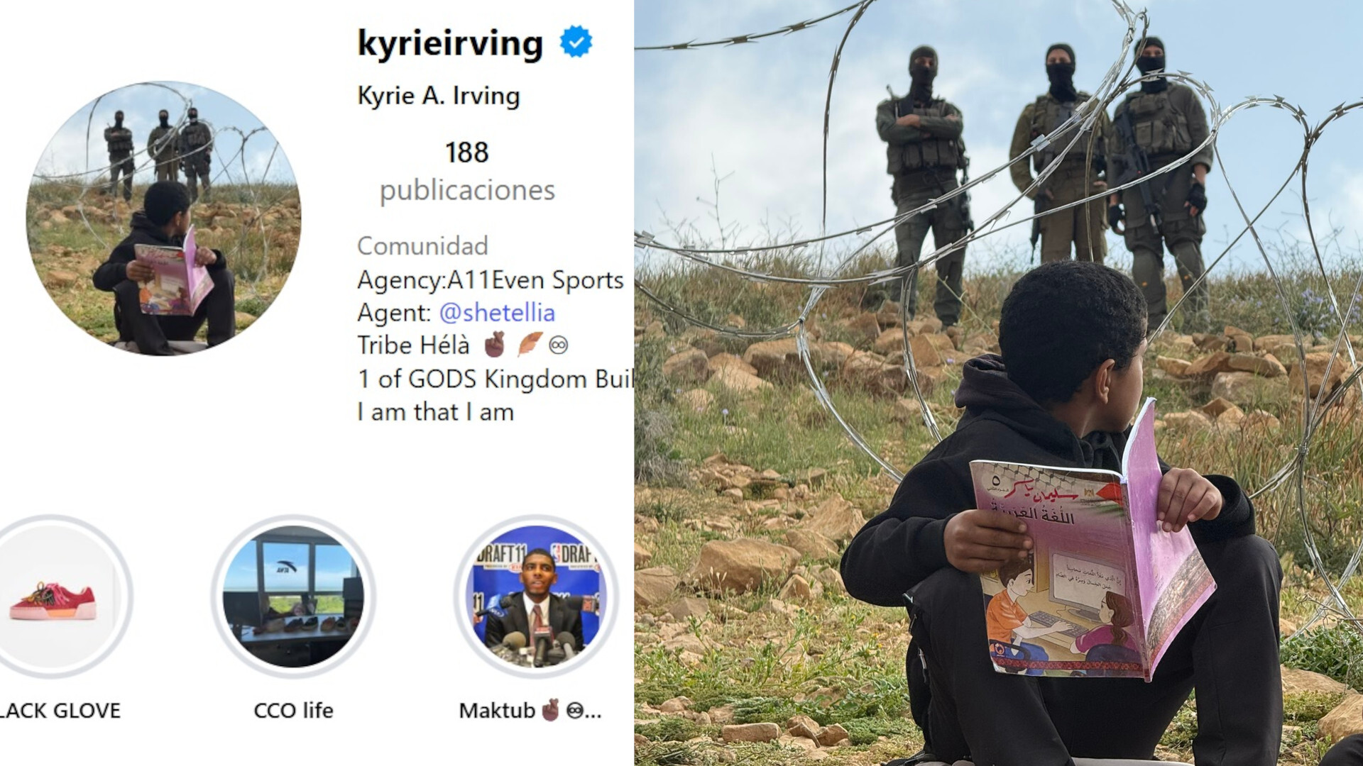 NBA-Star Kyrie Irving wechselt sein Profilbild aus Solidarität mit palästinensischen Kindern, die vom Schulbesuch ausgeschlossen werden