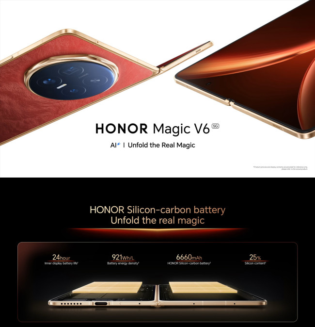 Honor bringt einen 6.600-mAh-Akku in ihrem neuen faltbaren Telefon auf den Markt