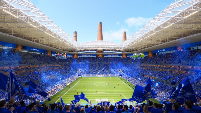 Das neue Stadion von Birmingham City wird der industriellen Vergangenheit der Stadt mit 12 "Schornsteinen" Tribut zollen