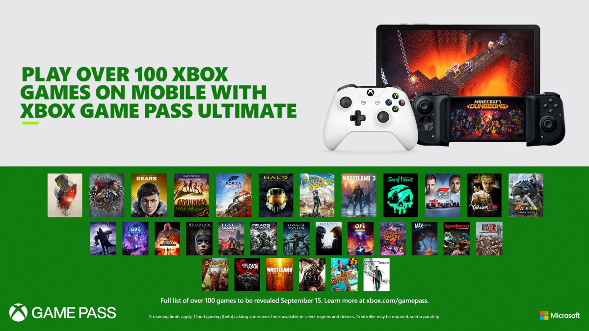 Project xCloud startet im September mit 100 Titeln in Game Pass