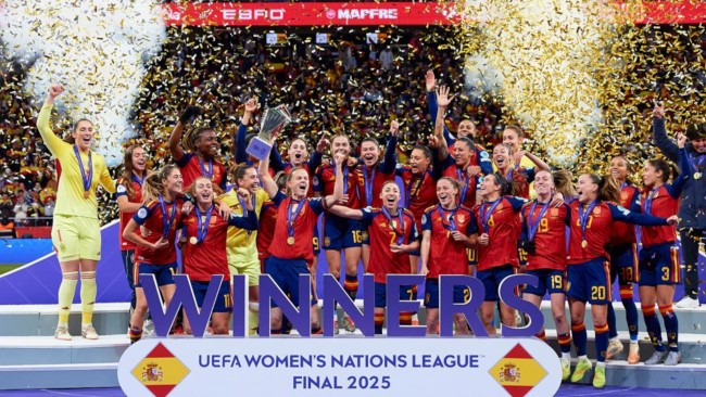 Spanien gewinnt einen weiteren Nations-League-Titel in einem 180-minütigen Finale gegen Deutschland, das in 13 Minuten entschieden wird