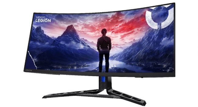 Zwei gebogene Geräte bilden die Monitorreihe 2025 von Lenovo Legion