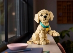 Lego pr&auml;sentiert ein niedliches Golden Retriever Welpenset