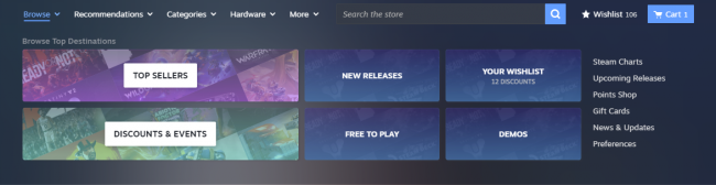 Valve nimmt einige große Änderungen am Steam Store vor
