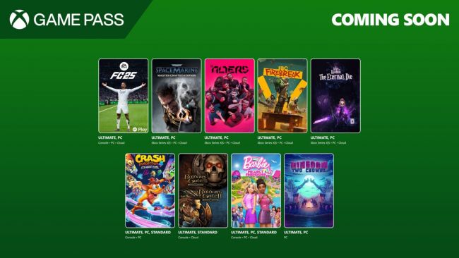 Crash Bandicoot, FC 25, Warhammer 40.000 und der neueste Titel von Remedy, der mit dem Game Pass hinzugefügt wird