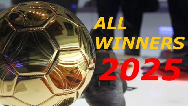 Ballon d'Or 2025: Vollständige Liste der Gewinner in jeder Kategorie