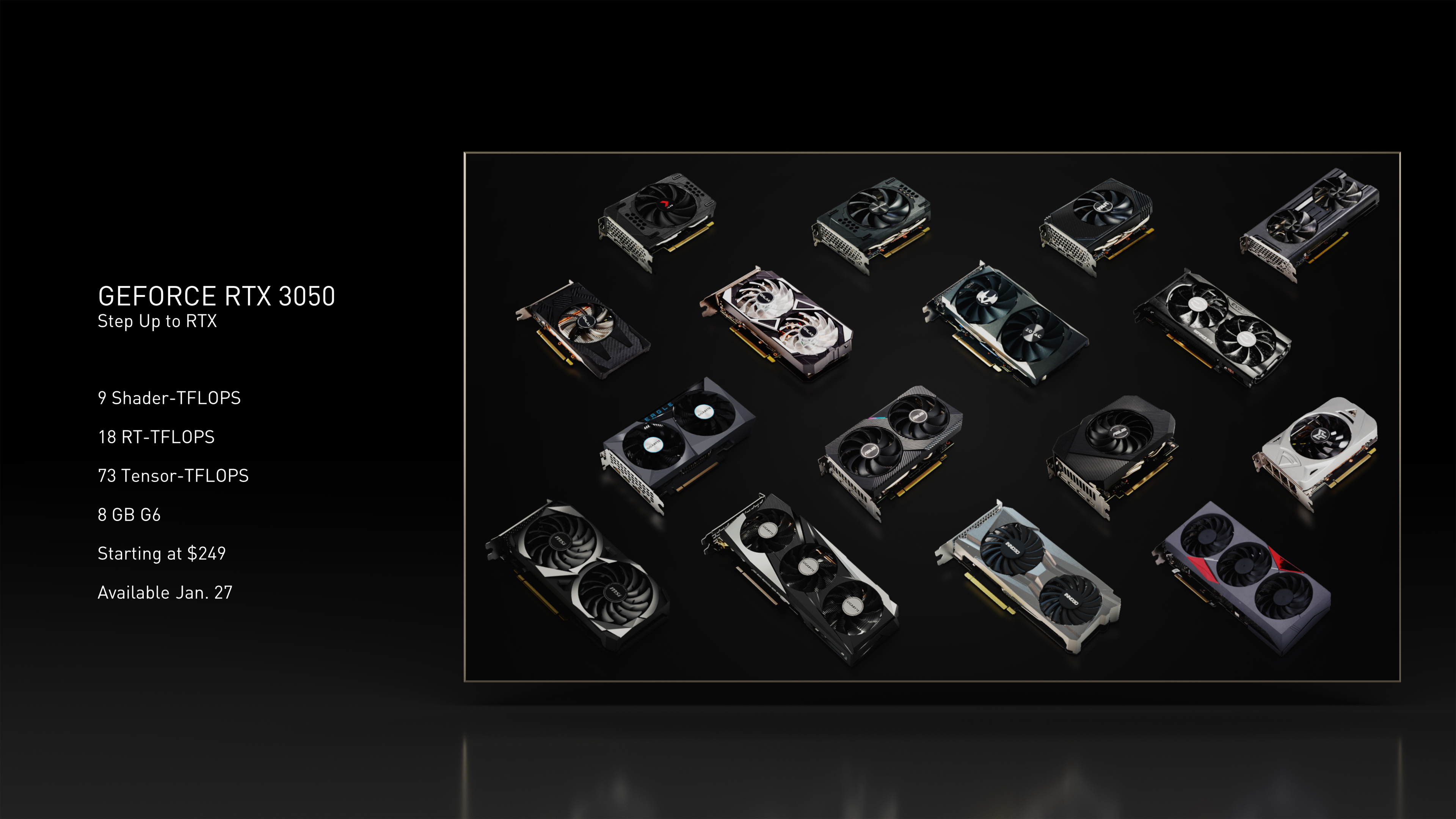 Technische Daten der neuen Nvidia-Grafikkarten RTX 3050 und 3070/3080 Ti
