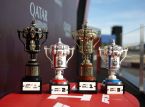 Wirf einen Blick auf die Lego-Trophäen, die den Siegern des Großen Preises von Großbritannien in der Formel 1 überreicht wurden
