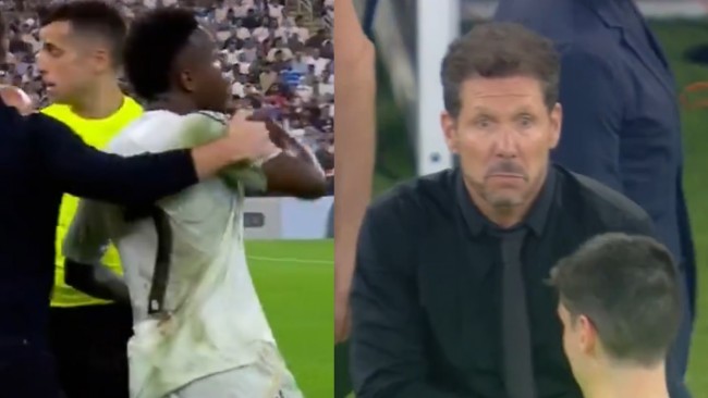 Was zwischen Vinícius und Simeone beim Derby passiert ist: "Florentino wird dich entlassen, erinnerst du dich..."