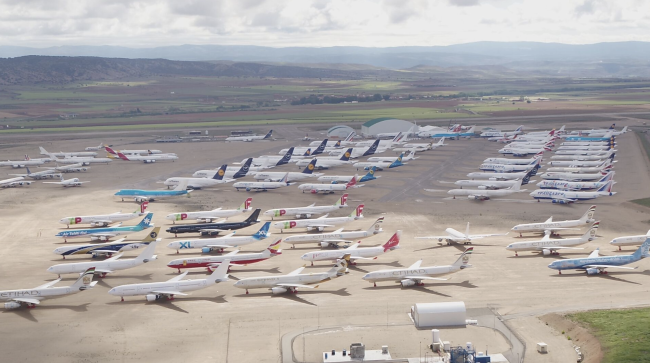 Der spanische Flughafen verwandelt sich wieder in ein Flugzeugparkzentrum mitten im Iran-Krieg
