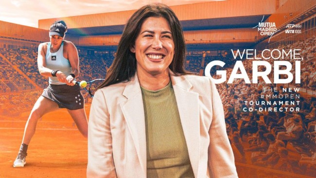 Die ehemalige Weltranglistenerste Garbiñe Muguruza schließt sich Feliciano López als Co-Direktor der Mutua Madrid Open an