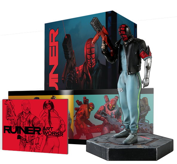Actionfigur, Vinyl-Set und Artbook zu Ruiner erhältlich
