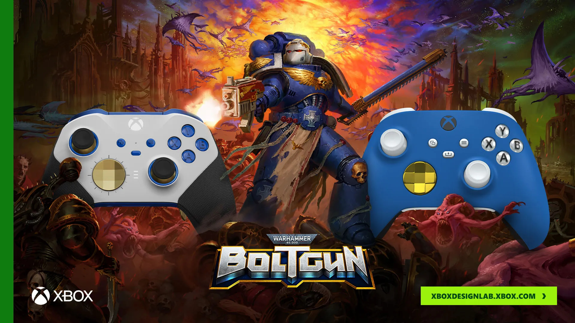 Warhammer 40,000 Boltgun thematische XboxController enthüllt