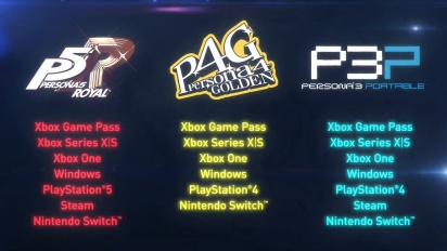 Persona Series - Ankündigungstrailer für Xbox Game Pass, Xbox Series X|S, PS4, PS5, PC und Nintendo Switch