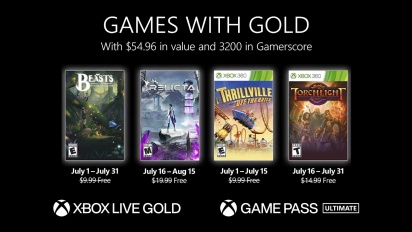 Xbox - Juli 2022 Spiele mit Gold