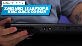 XMG Neo 15 Laptop & XMG Oasis Kühler - Kurzübersicht