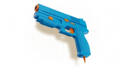 Der G'AIM'E-Waffencontroller ist so konzipiert, dass er sich an jeden Bildschirm anpassen kann