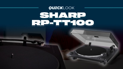 Sharp Automatic Plattenspieler RPTT100 (Schneller Blick) – Klassischer Stil mit modernen Annehmlichkeiten