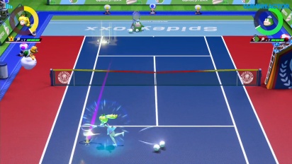 Mario Tennis Aces - Online Gameplay Peach vs. Spike