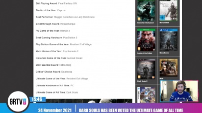 GRTV News - Dark Souls wurde auf den Golden Joystick Awards zum ultimativsten Spiel aller Zeiten ernannt